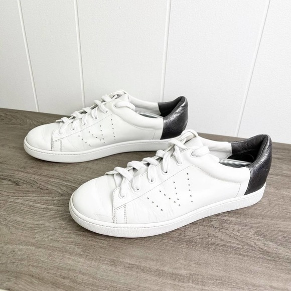 VINCE Varin Leather Lace Up Sneakers - Picture 4 of 9